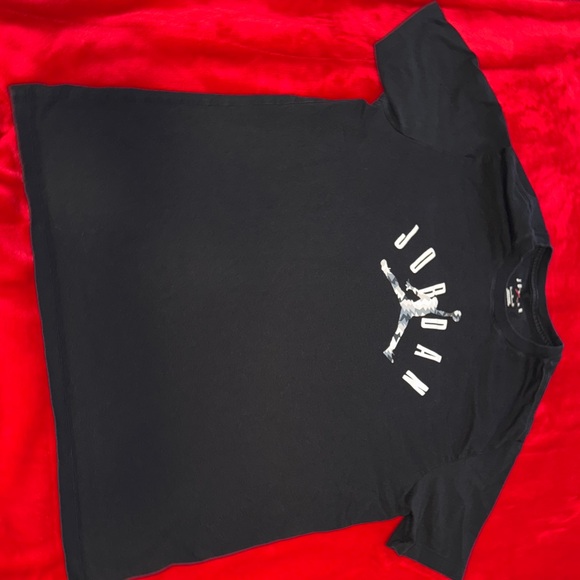 Jordan Black Tee with White Logo - Picture 1 of 4